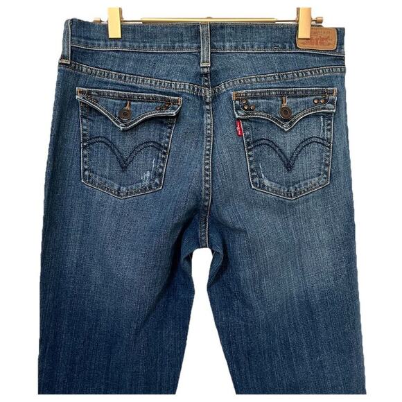 Levis 515 Bootcut Womens Jeans Size 6 LONG Mid Rise Flap Pockets Cowgirl Western - Picture 4 of 8